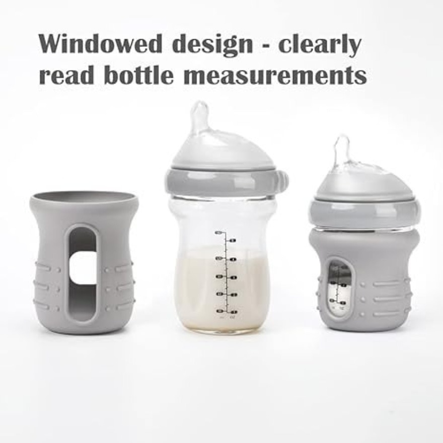 Haakaa Silicone Glass Baby Bottle Cover - 160ML
