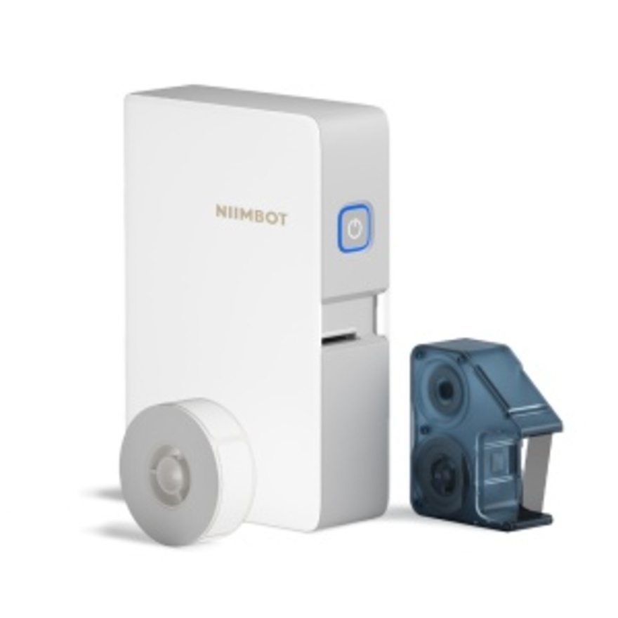 NIIMBOT N1 White Portable Bluetooth Support Color Ribbon Printing Mini Sticker Labeler Rechargeable Label Maker