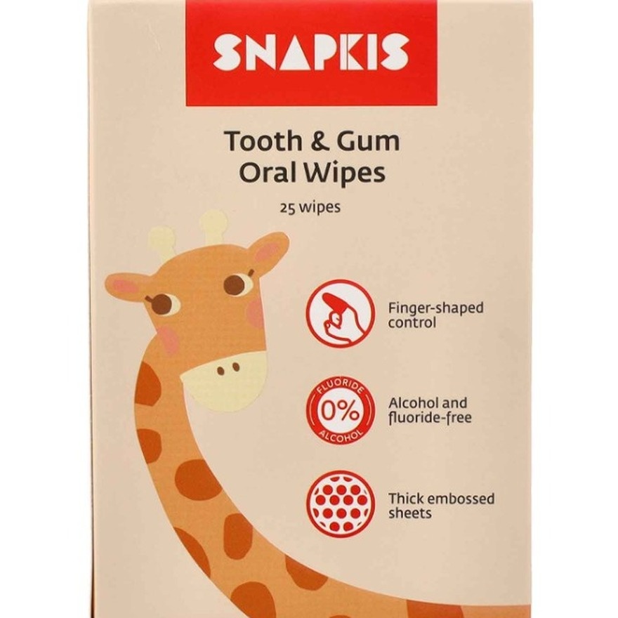 Snapkis Tooth & Gum Oral Wipes 25s image