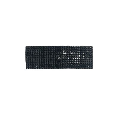 EVA & EVE - #0325 BLACK CRYSTAL RECTANGLE HAIR CLIP 6CM image