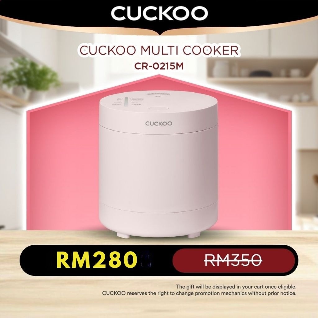CUCKOO 4-Function Multi-Cooker (2 Cups/0.36L)-CR-0215M