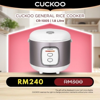CUCKOO - CUCKOO Jar-Type Rice Cooker (10 Cups/1.8L)-CR-1005