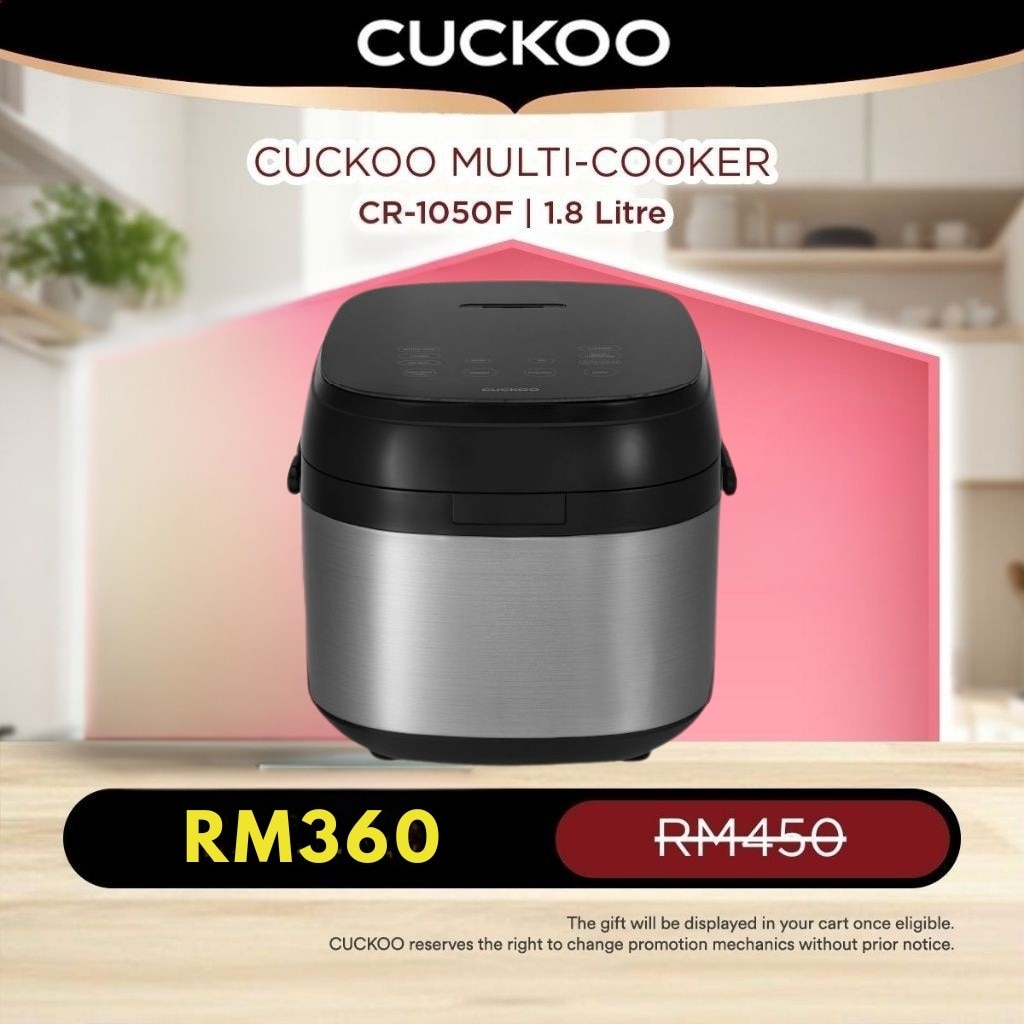CUCKOO 4-Function Multi-Cooker (10 Cups/1.8L)-CR-1050F