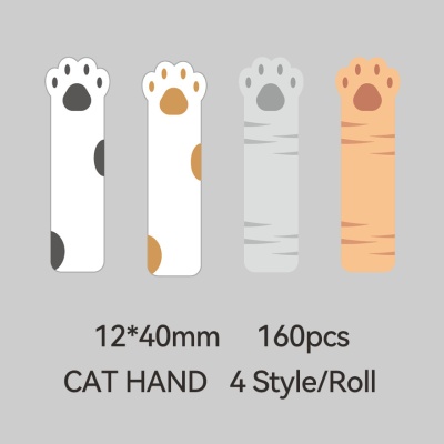 NIIMBOT, NIIMBOT CARTOON LABEL STICKER LITTLE CAT CLAW 12*40-160 ...