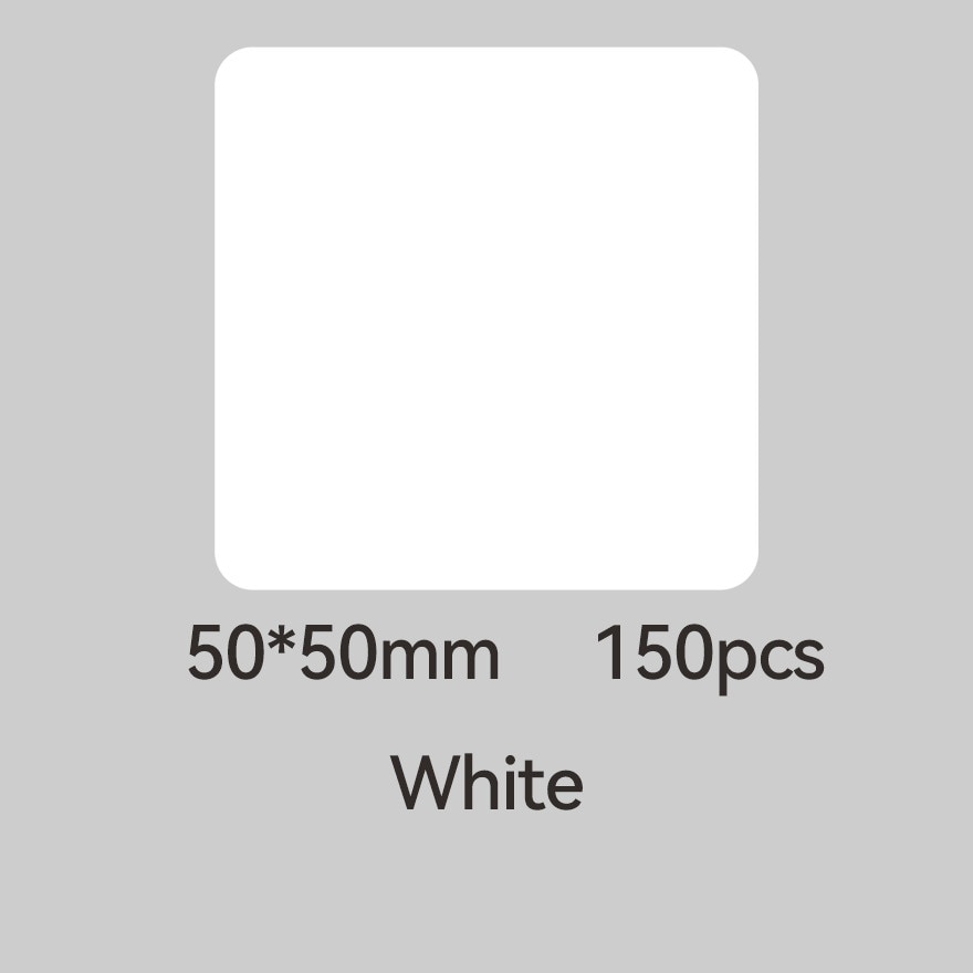 NIIMBOT WHITE LABEL STICKER 50*50MM SQUARE