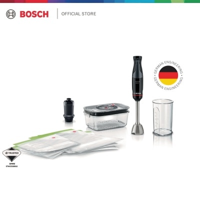 BOSCH - Bosch ErgoMaster, 1000W Hand Blender with Vacuum Pump, Black Anthracite - MSM4B6V2