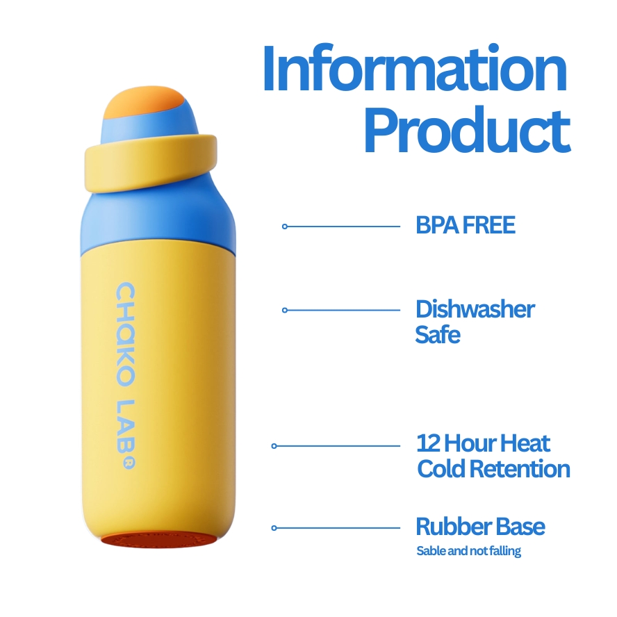 Chako Lab KaDa Cup  550ml (550ml) -  Blue Yellow