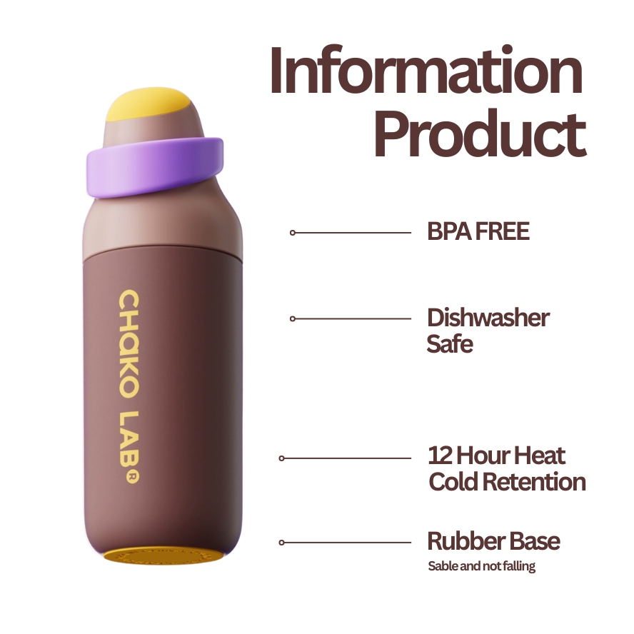 Chako Lab KaDa Cup  550ml (550ml) -  Brown