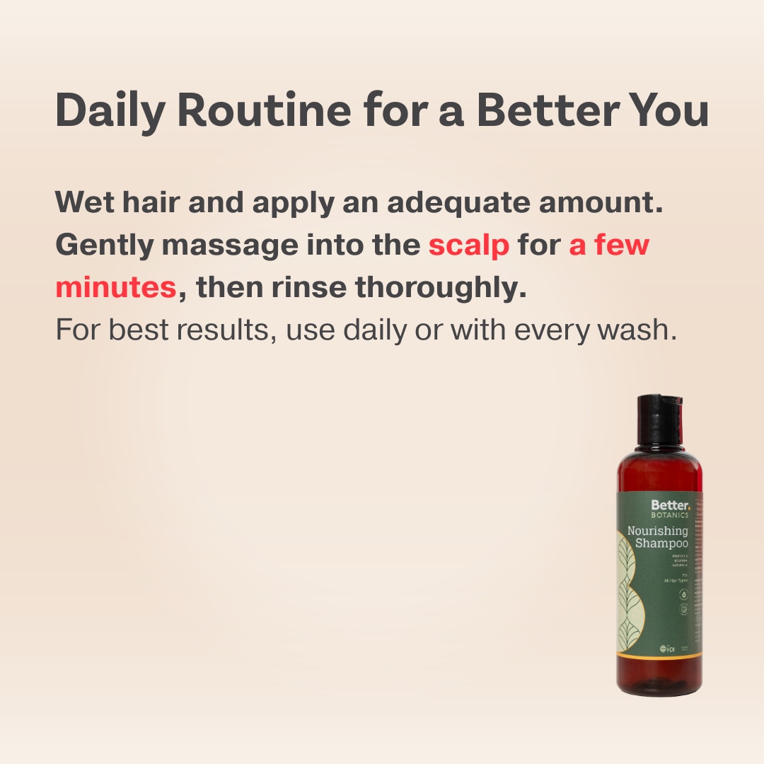 Better Botanics™ Nourishing Shampoo - Targets Scalp Health While Strengthening Hair From the Roots - 240ml