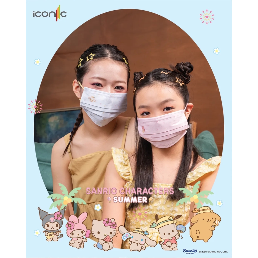 [Adult - Premium+] 4-Ply Sanrio Characters Hawaii Summer 2026 Medical Face Mask (30pcs) image