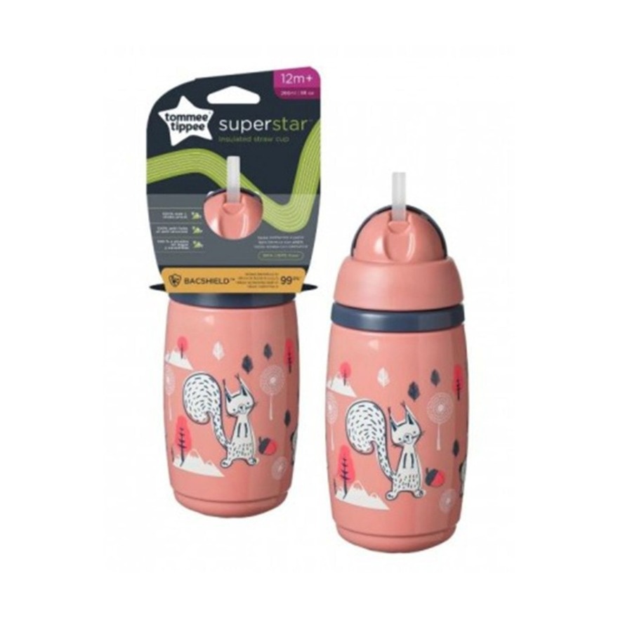 Tommee Tippee Cup Insulated Straw 266ml 12M+ Pink image