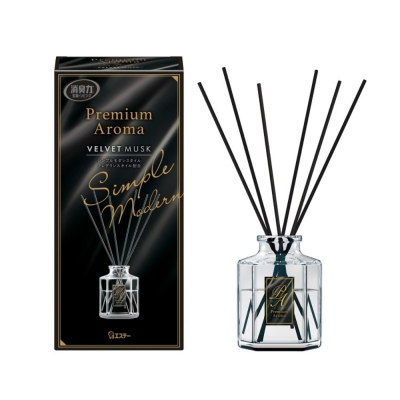 PREMIUM AROMA - Shoshuriki Premium Aroma Stick Reed Diffusers for Room/Toilet Velvet Musk 