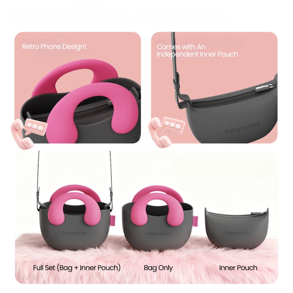 FUNGOOFUN Telephone Bag - White