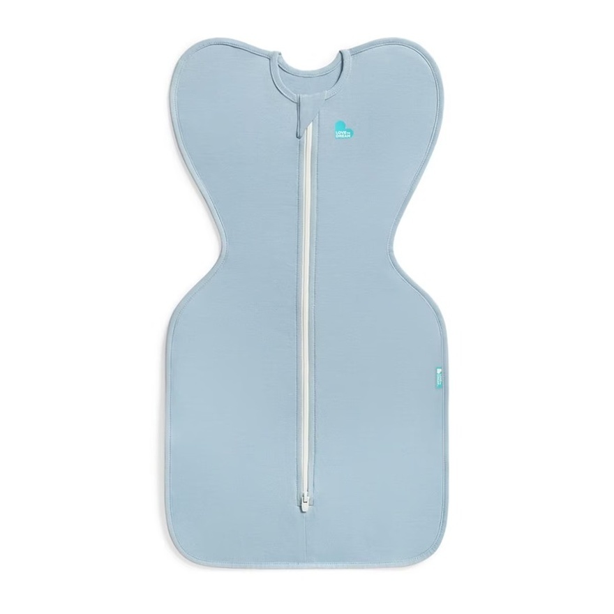 Love To Dream Swaddle Up Stage 1 1.0 TOG Stretch Cotton Daydream Dusty Blue Medium image