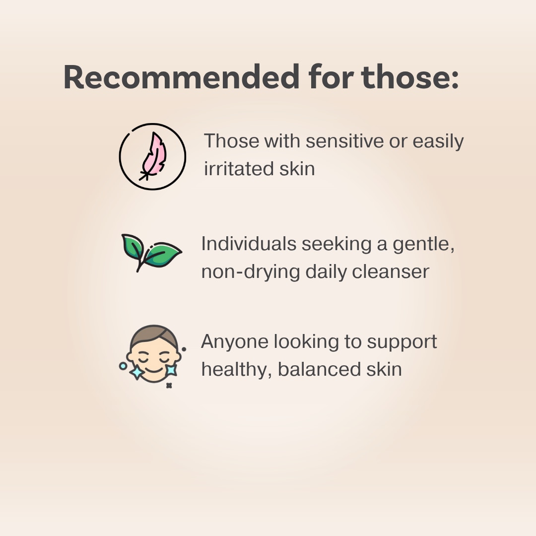 Better Botanics™ Face Wash - Deep Cleansing - Smooth & Nourished Skin - Strengthened Skin Barrier - 100ml