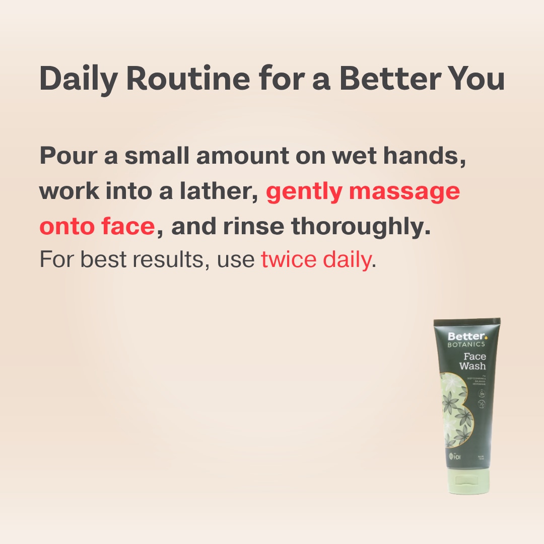 Better Botanics™ Face Wash - Deep Cleansing - Smooth & Nourished Skin - Strengthened Skin Barrier - 100ml