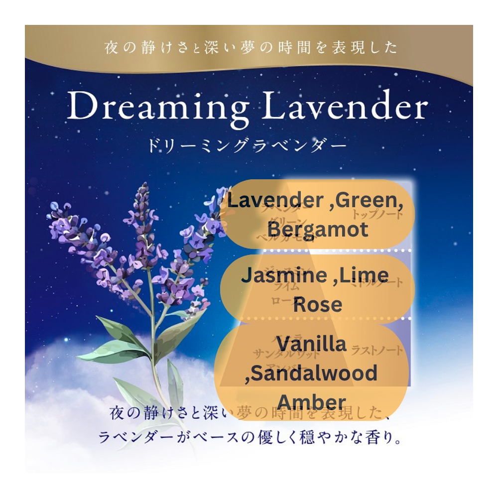 Shoshuriki Premium Aroma deodorizer Air Freshener For Sleep Bed Room Dreaming Lavender 400ML