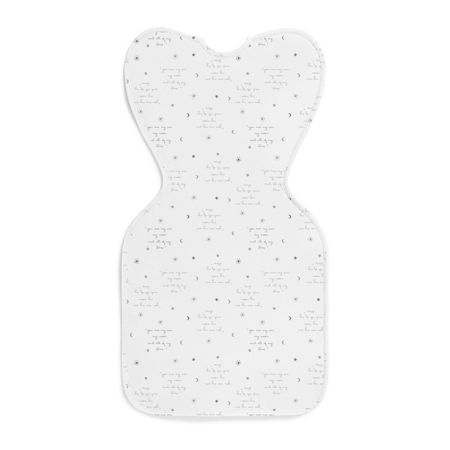 Love To Dream Swaddle Up Stage 1 0.2 TOG Stretch Cotton You Are My White Medium image