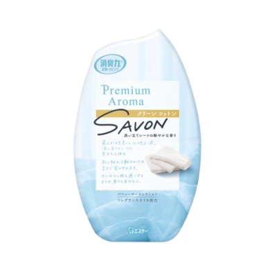 PREMIUM AROMA - Shoshuriki Premium Aroma deodorizer Air Freshener For Room Clean Cotton 400ML 