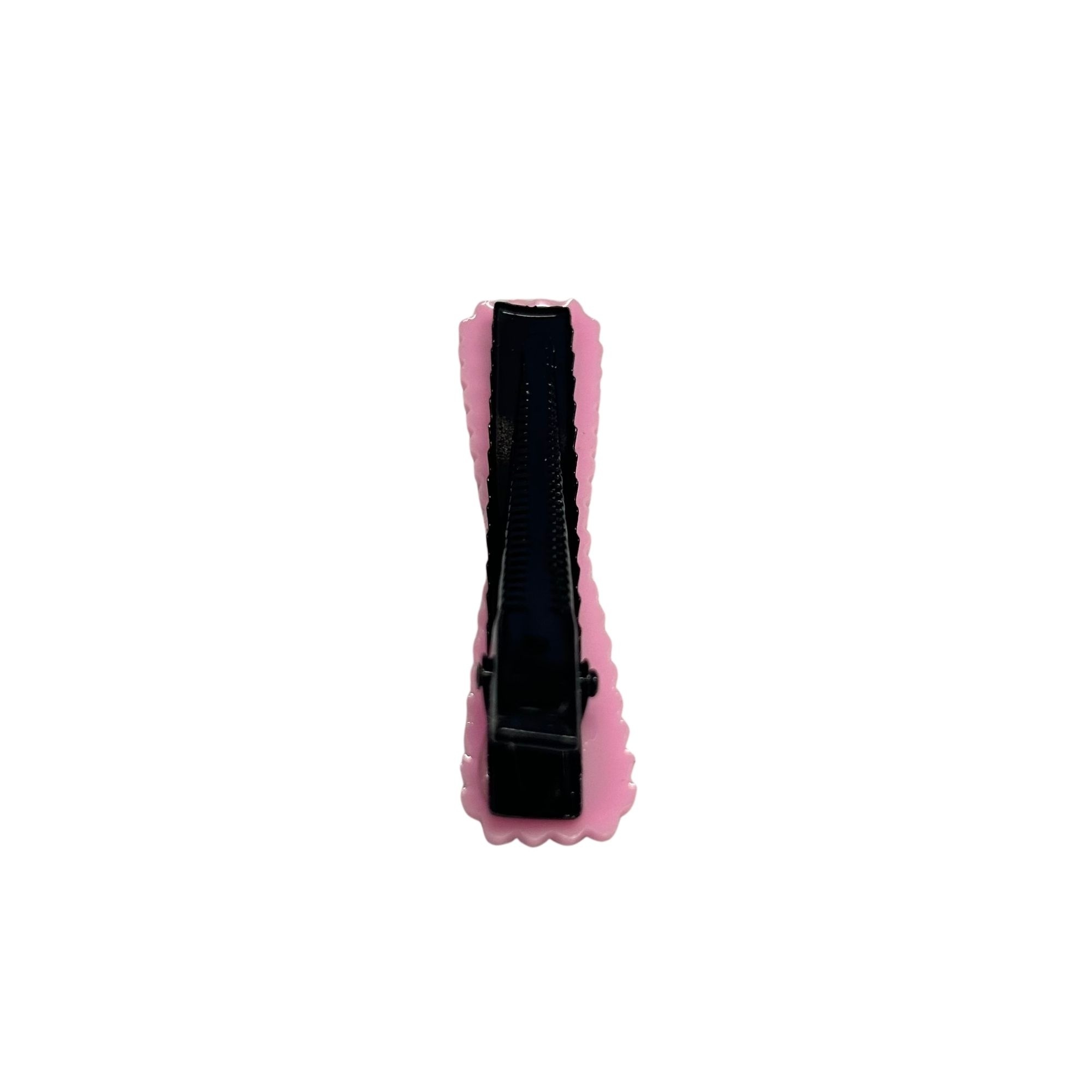 #0384 RIBBON COLORFUL POLKADOT HAIR CLIP 6CM 2PCS image