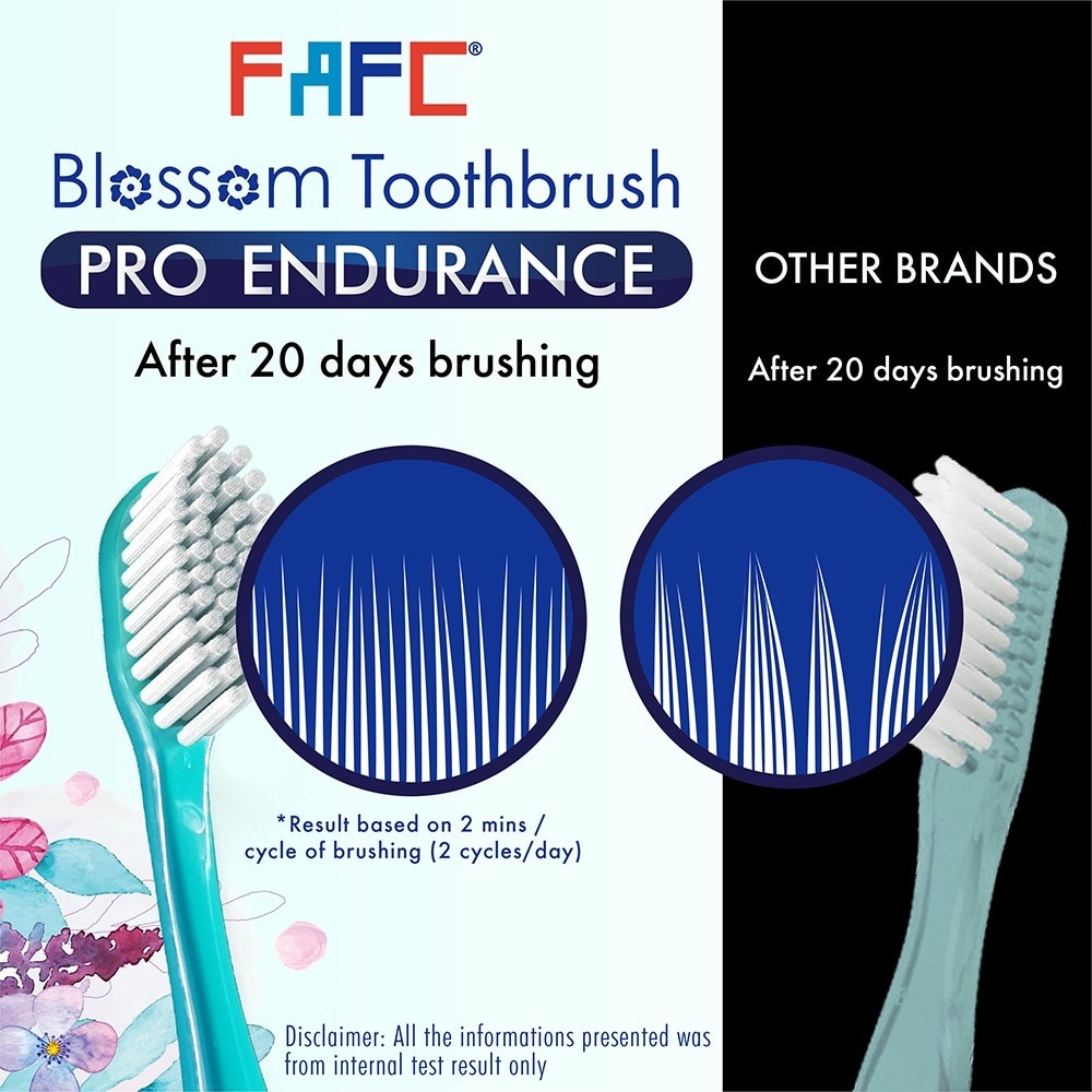 FAFC Blossom Adult Toothbrush (1 Pc) (Random Color)