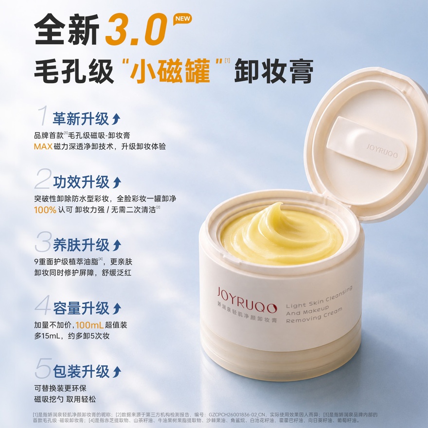 Light Skin Cleansing And Makeup Removing Cream Version 3.0 100ml image