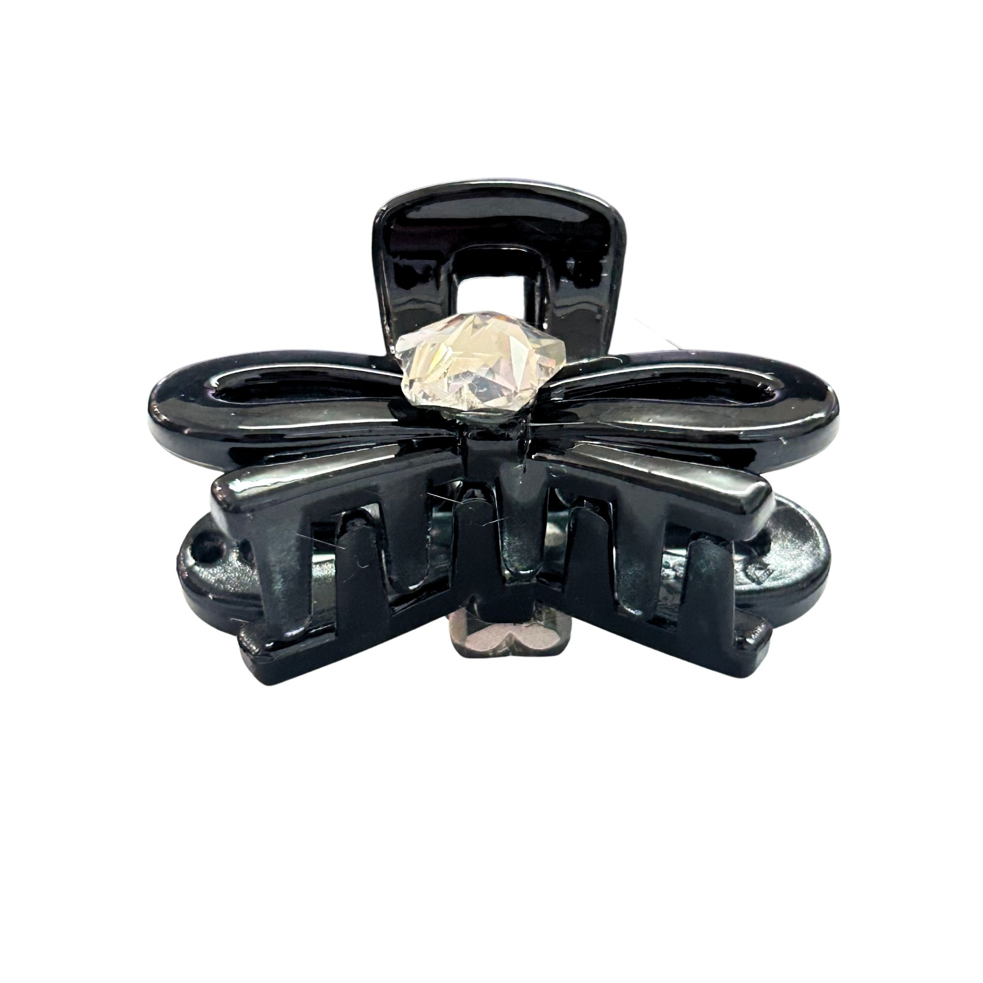 #0374 BOW RHINESTONE HAIR CLAW CLIP image