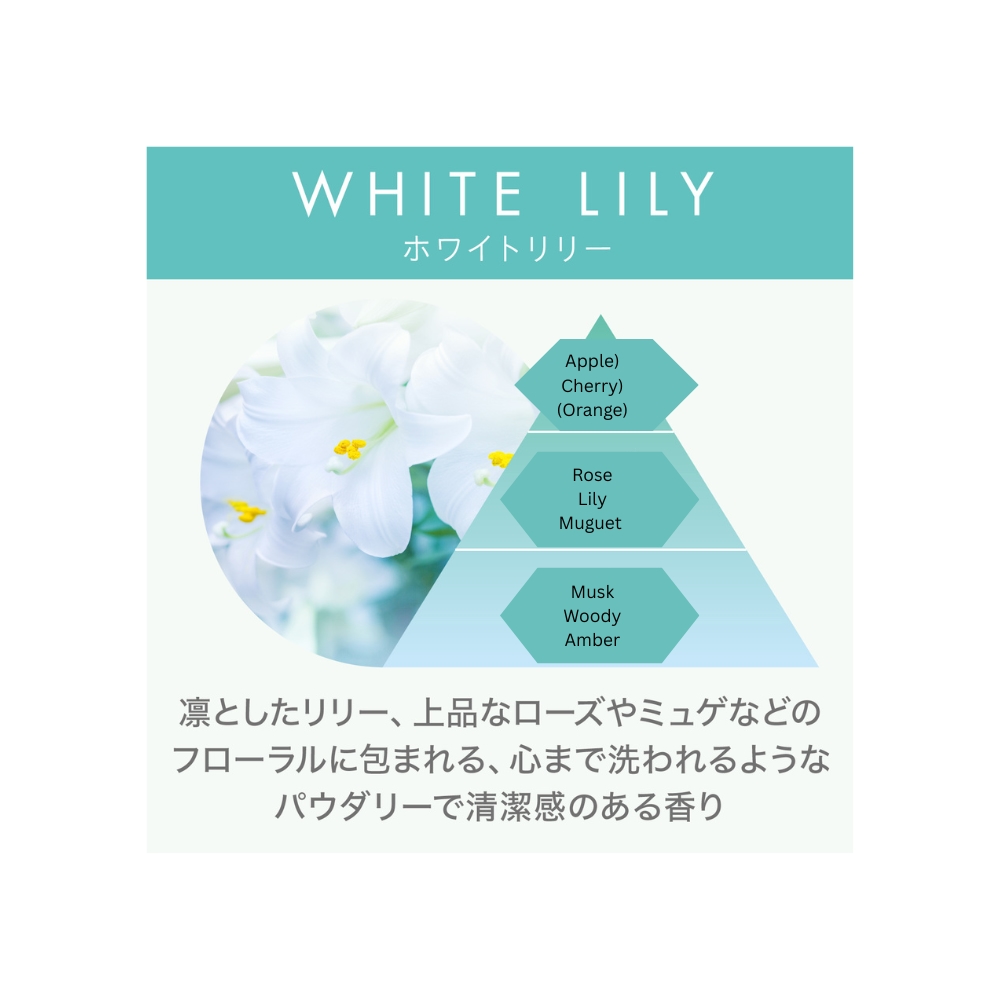 Shoshuriki Note For Closet White Lily (Hanging Type)