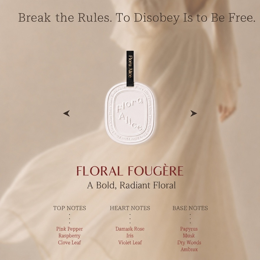 [ FLORA ALICE ] Floral Fougère Scented Plaster Hanger 1pcs image