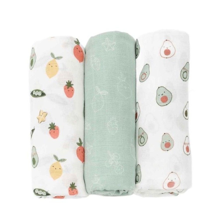 Not Too Big Muslin Swaddle 3pk Bamboo Farm To Table image