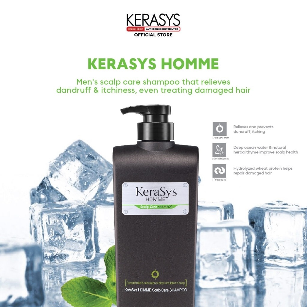 Kerasys Homme Men Scalp Care Shampoo (550ml)