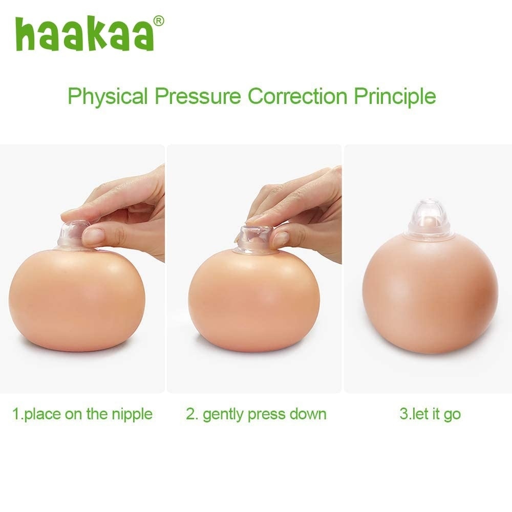 HaaKaa Silicone Inverted Nipple Aspirators (2pcs)