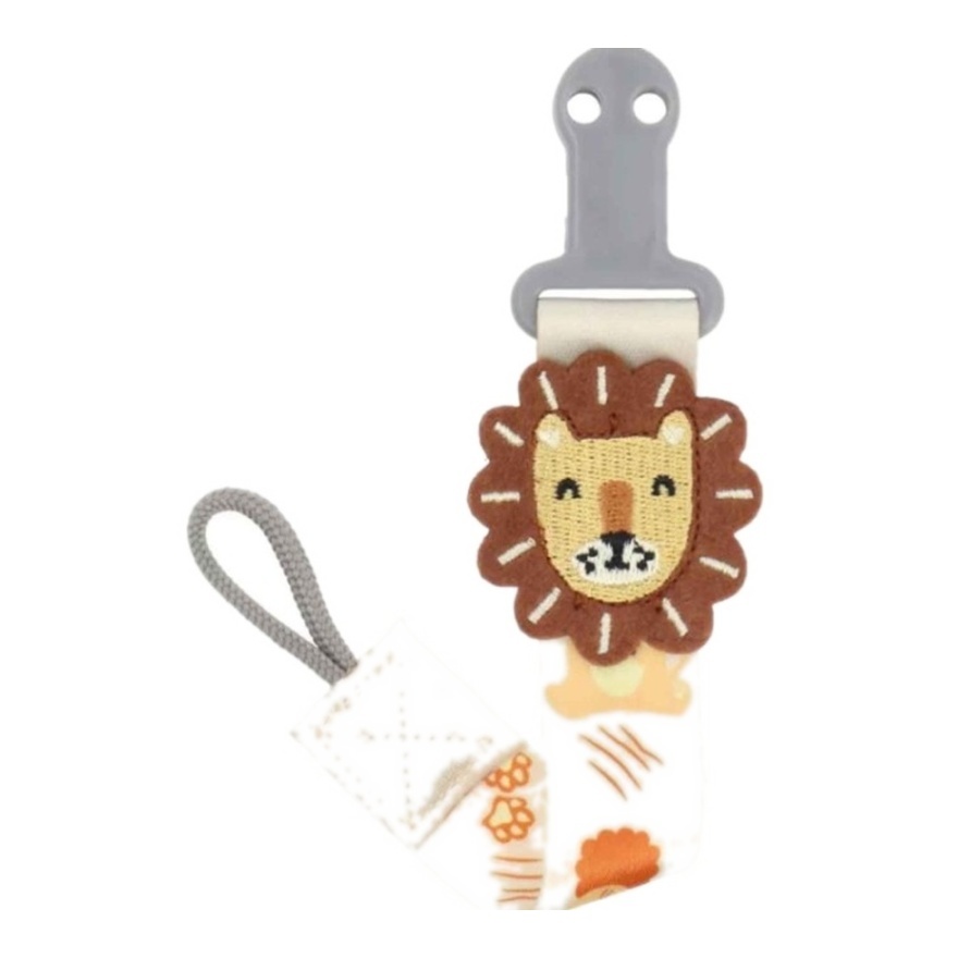 Snapkis 2 In 1 Pacifier & Teether Clip V2 Lion image