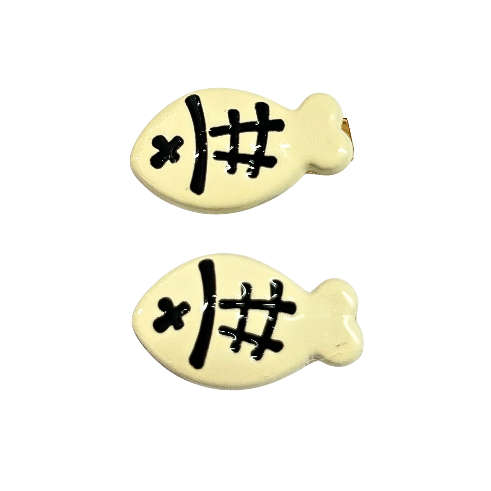 EK0037 SMALL FISH HAIR CLIP 4PCS 3.5CM image
