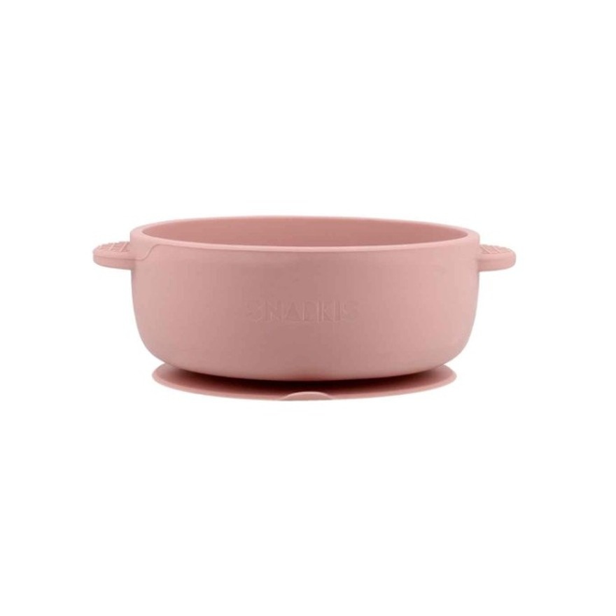 Snapkis 2 in 1 Stainless Steel Bowl Tea Rose image