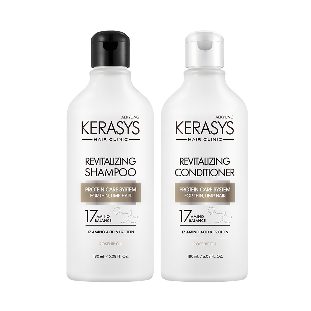 Kerasys Enhanced-Elasticity Revitalizing Shampoo & Conditioner (180ml)