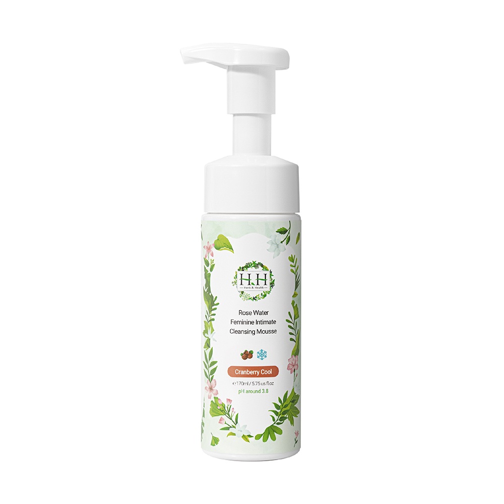 Rose Water Feminine Intimate Cleansing Mousse (Cranberry Cool) 170ML