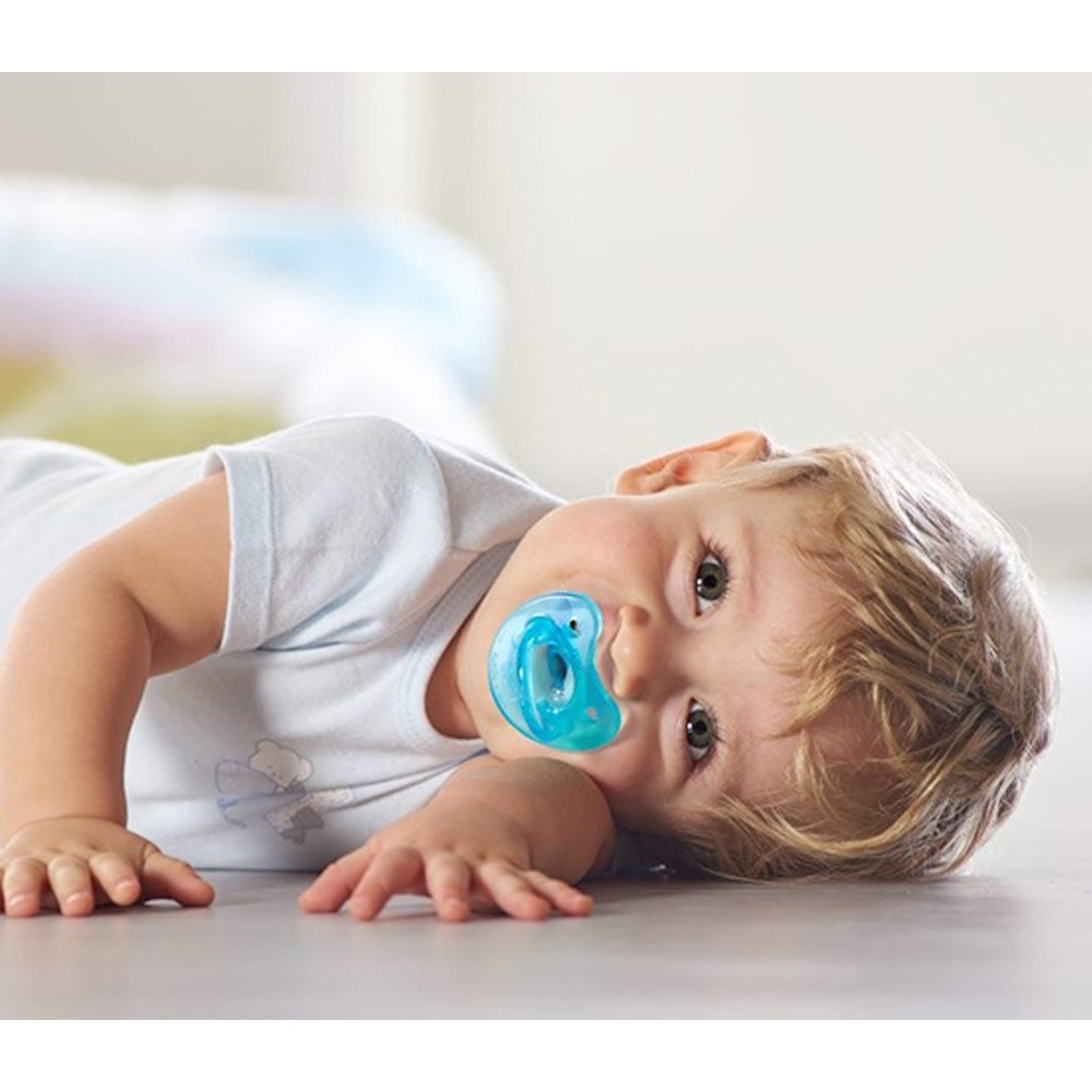 [Box Slighted Dented] Chicco Physio Soft Silicone Soother (6 16M) Pink image