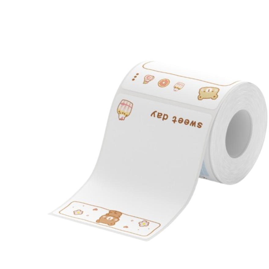 NIIMBOT CARTOON THEME SWEET DAY BEAR 4 STYLE / ROLL 50*70-110pcs