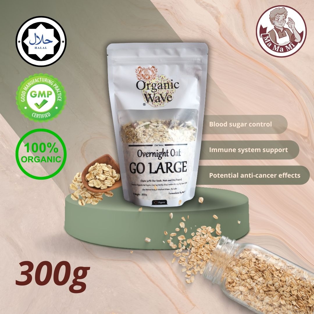 Mamami Organic Wave Overnight Oats - Go Large (300g)