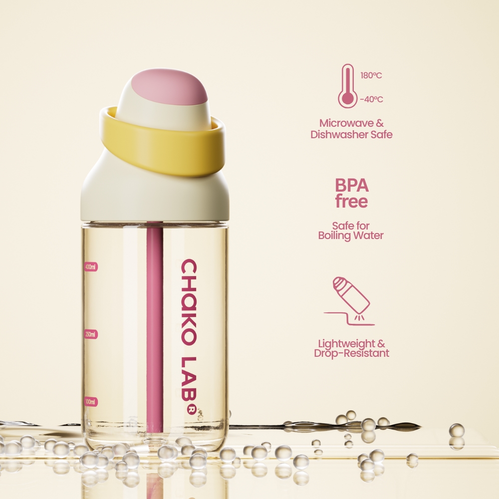 Chako Lab Kada Cup 550ml (PPSU) - Brown Blue
