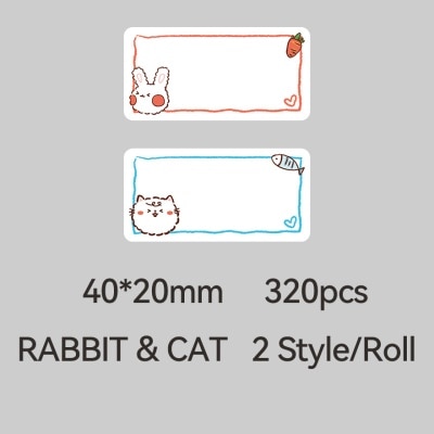 NIIMBOT - NIIMBOT CARTOON LABEL STICKER RABBIT & CAT 40*20-320