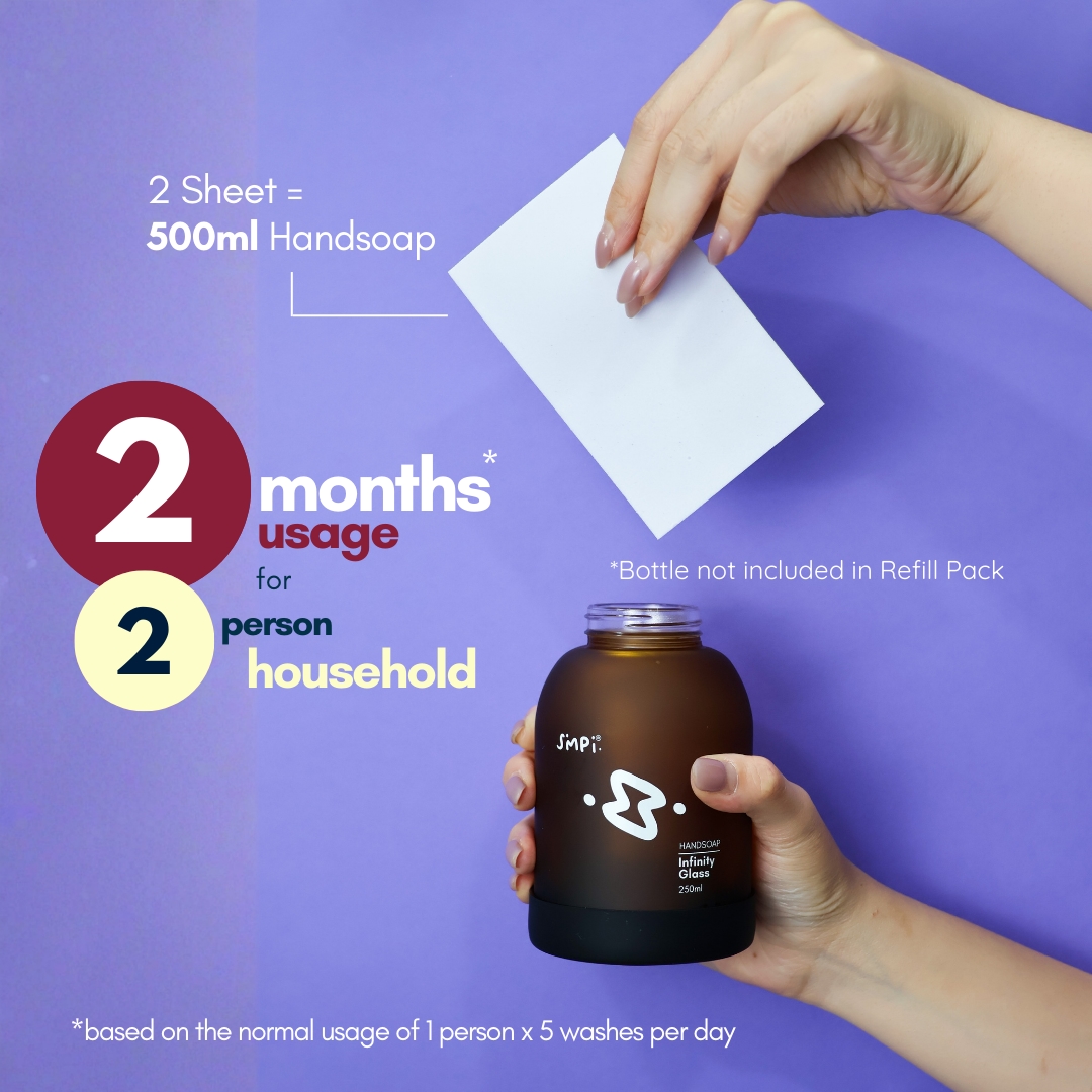 Simpi Hand Soap Sheets - Peachy Peach ( 6 Sheets )