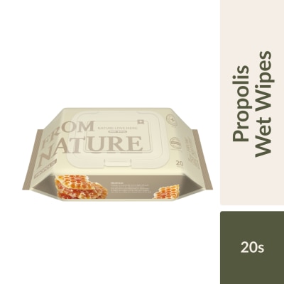 NATURE LOVE MERE - NATURE LOVE MERE From Nature Propolis Baby Wet Wipes 20s