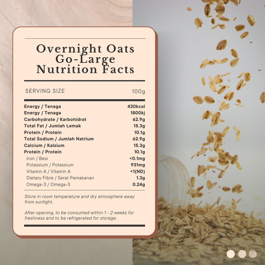 Mamami Organic Wave Overnight Oats - Go Large (300g)