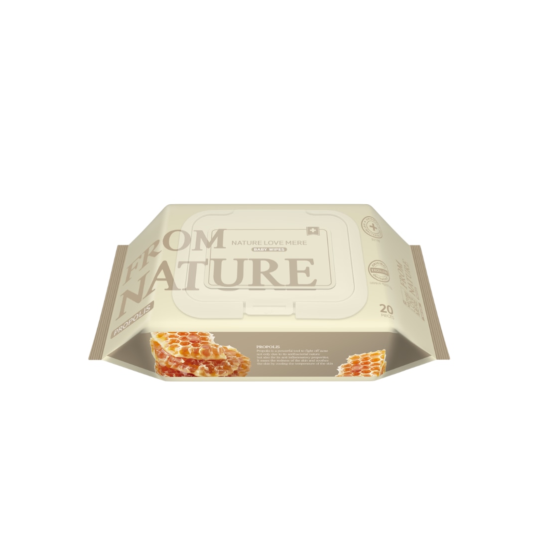 NATURE LOVE MERE From Nature Propolis Baby Wet Wipes 20s