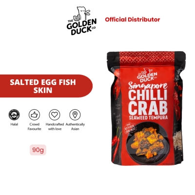 THE GOLDEN DUCK The Golden Duck Signature Crunchy Snacks Chilli Crab Seaweed Tempura (92g) [HALAL] image