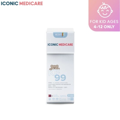 ICONIC - KF99 Kid Disposable Face Mask Snow White 10s' image