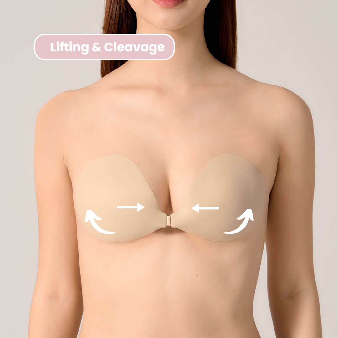 Single-Sided Adhesive Nude Bra (Size D/E)