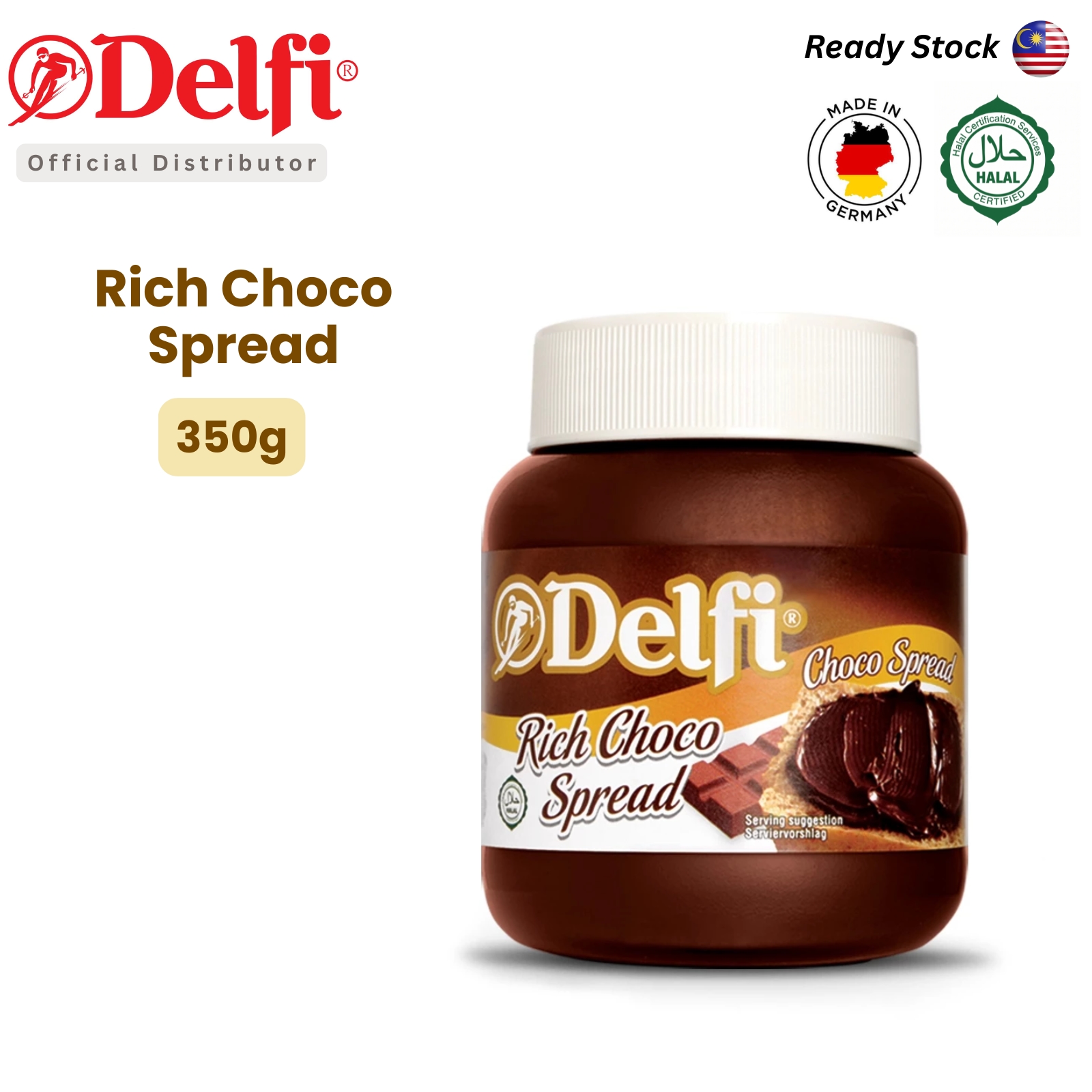 Delfi Hazeljoy Choco Spread Rich Choco Spread 350g image